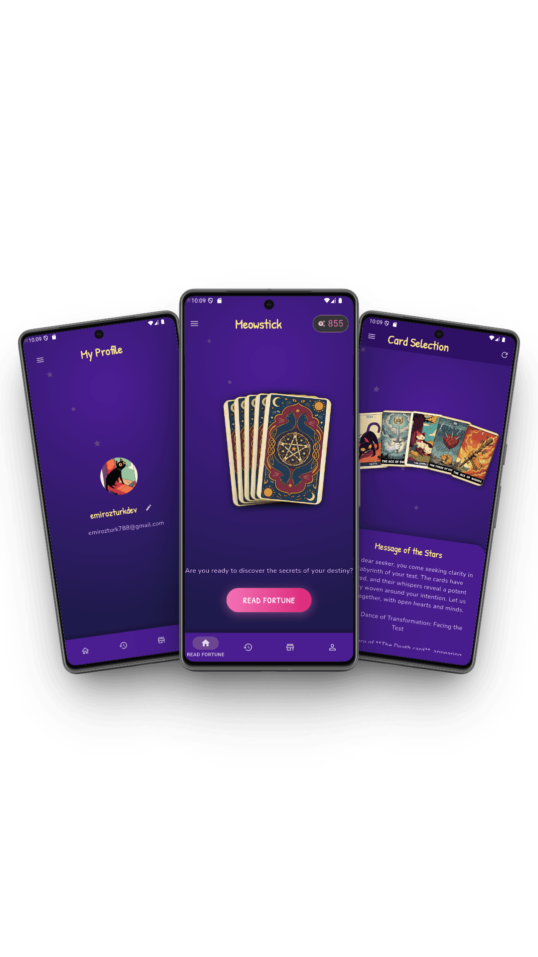 MeowStick: Tarot & AI